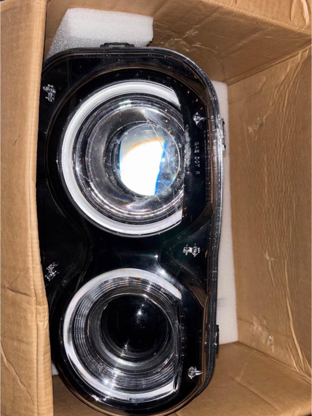 Amazon Black Dual Halo Projector Headlight Pair